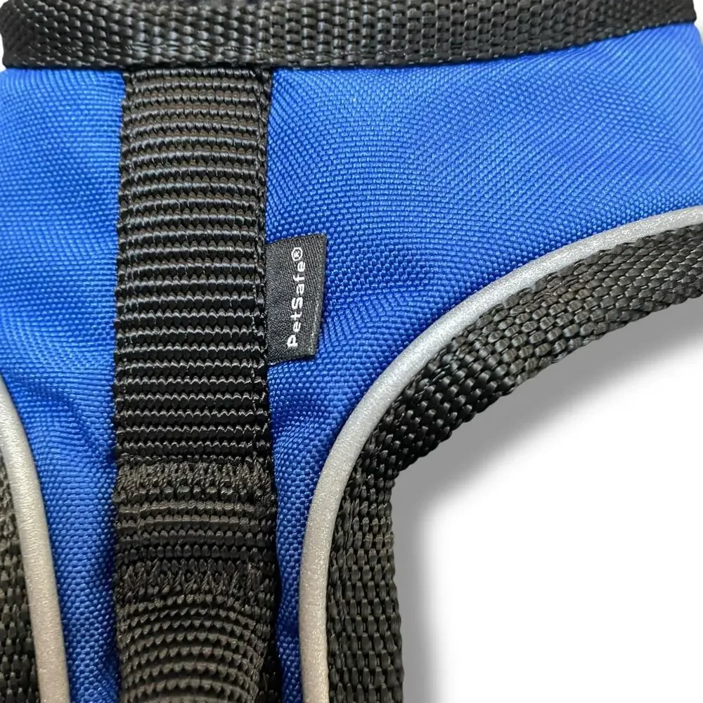 PetSafe Easy Sport Dog Harness Small Blue Reflective Control Handle 20-30lb Pad